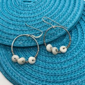 Hawaiian Puka Shell Hoops